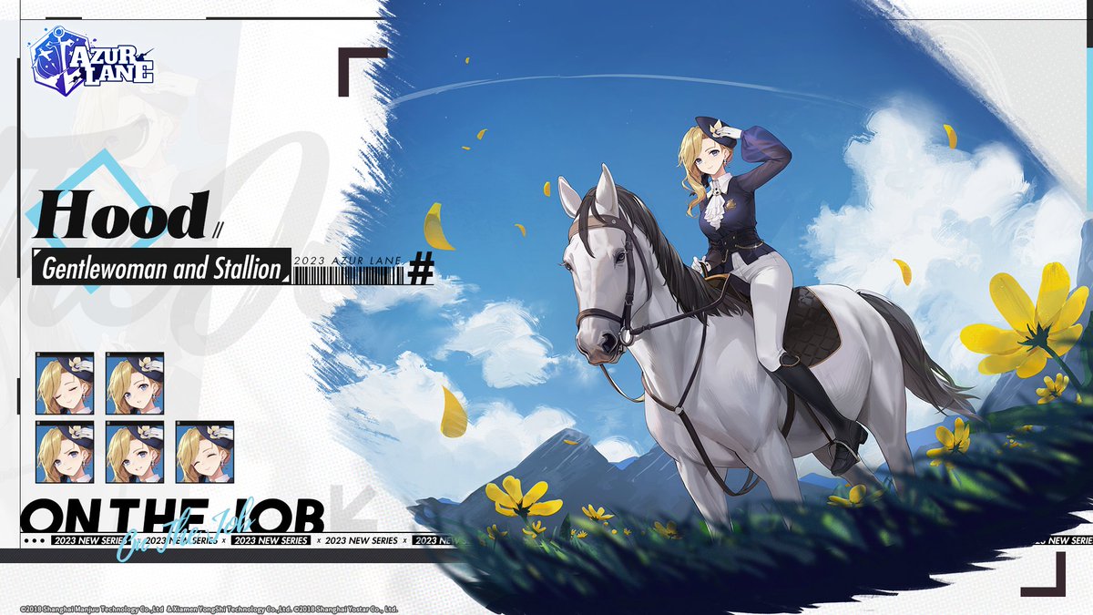♚Gentlewoman and Stallion♚

Whoa, there... There you are, Commander. You could have waited at the clubhouse... Why yes, the view is just beautiful, isn't it?

HMS Hood is changing into her new attire. She will grace your dock in the near future, Commander.

#AzurLane #Yostar