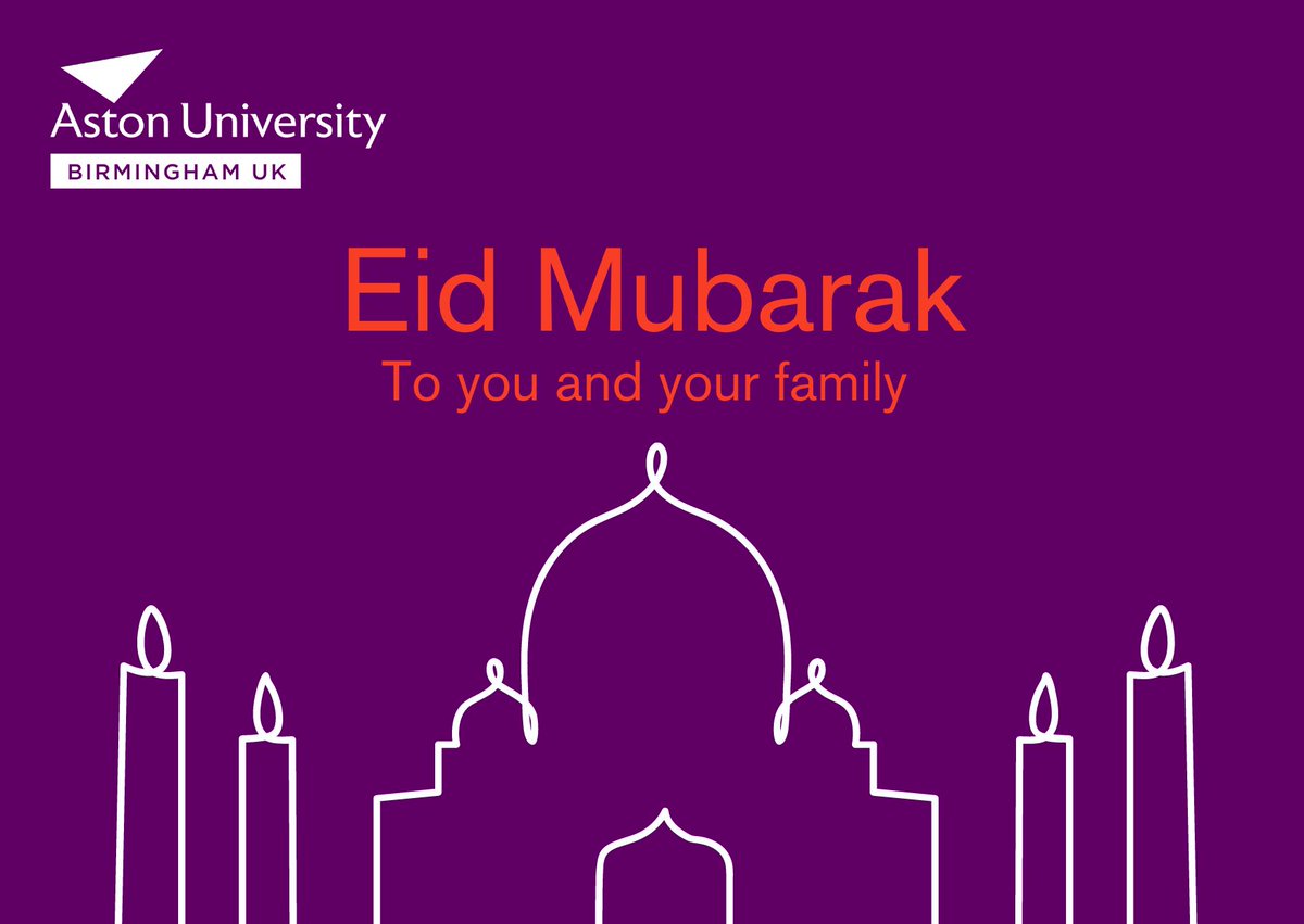 🌙 From all of us at Aston College of Health and Life Sciences, we extend heartfelt wishes of Eid Al Adha Mubarak to everyone celebrating! ✨️
