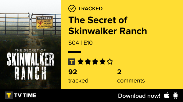 I've just watched episode S04 | E10 of The Secret of Skinwalker Ranch! #secretofskinwalkerranch  tvtime.com/r/2S0jE #tvtime