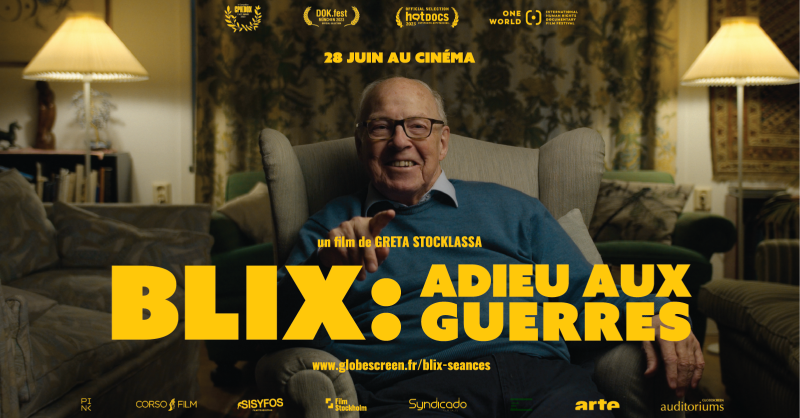 GlobeScreenFR's tweet photo. BLIX: ADIEU AUX GUERRES, le nouveau documentaire de Greta Stocklassa, maintenant au cinéma ! Ne ratez pas les séances pour ce film au cinéma @epee_bois
, jeudi 29 et vendredi 30 juin à 20h30 et 18h. Billetterie : https://t.co/CbTOz1uoXM