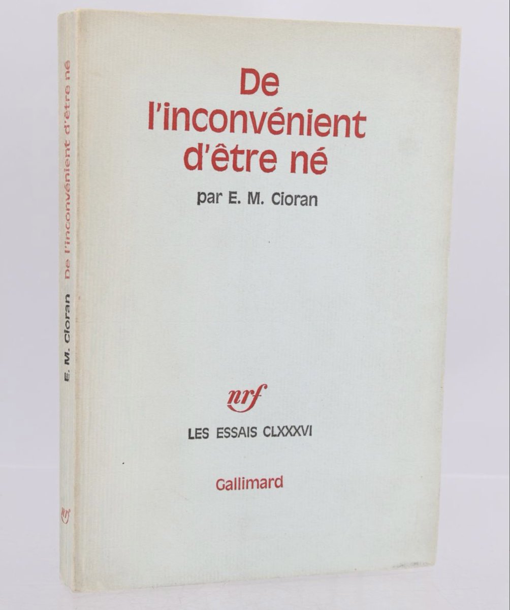 ArnaudBedat's tweet photo. « J’ai voulu écrire un livre qui puisse être lu par les concierges… j’y suis parvenu hélas! »

E.M. Cioran, 

dédicaçant « De l’inconvénient d’être né » à Samuel Beckett et son épouse. (Petit plaisir bibliophile actuellement en vente chez un libraire parisien). 

#somptueux https://t.co/AVrKSBOXca