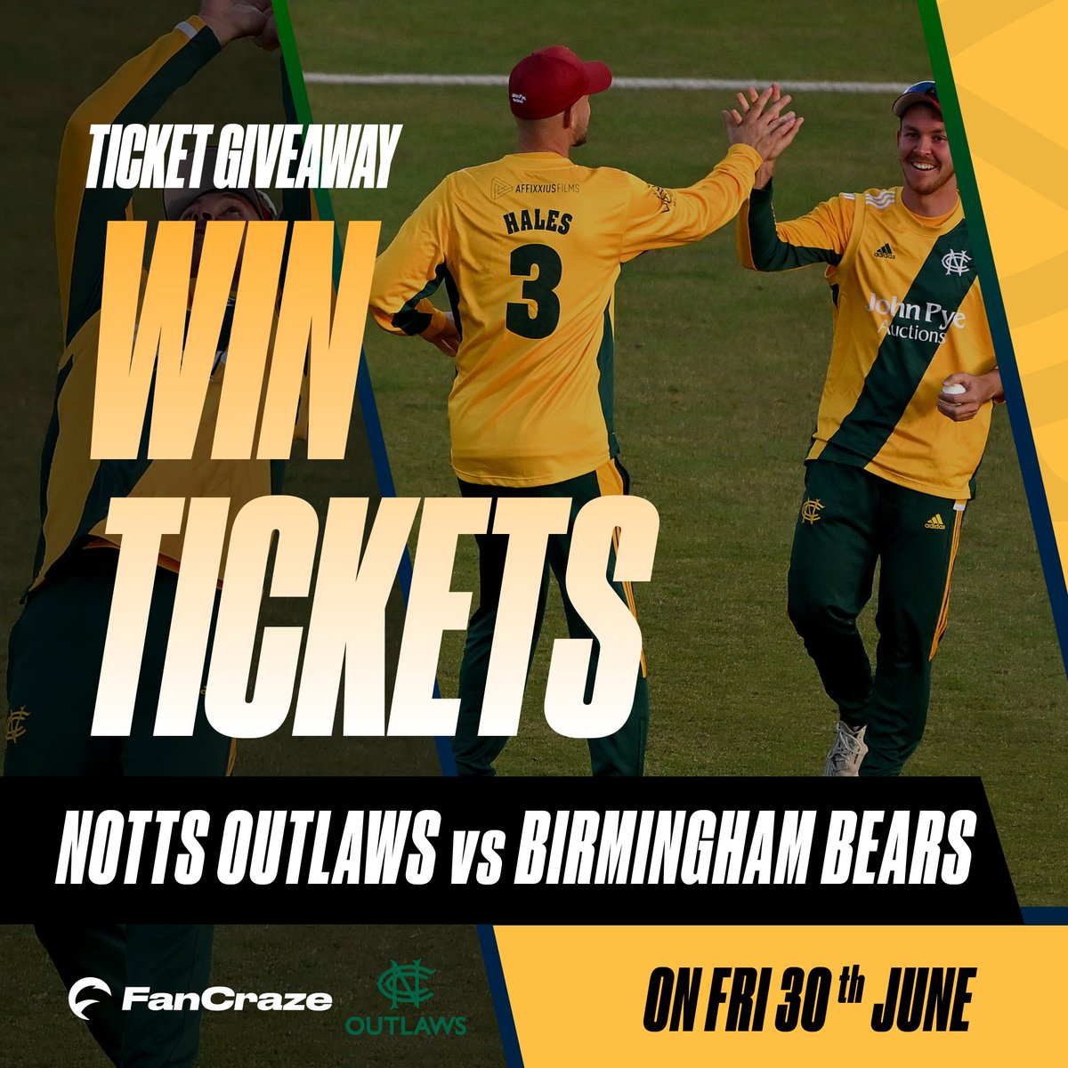 𝐁𝐥𝐚𝐬𝐭 𝐢𝐬 𝐛𝐚𝐜𝐤...

🏹 Win two tickets for Friday’s game!

To enter, comment with the name of your favourite Outlaws player…

👫🏻 Double your chances of winning by tagging a friend

Contest ends on June 29, 12pm BST.

@0xFanCraze
#FanCraze #OwnYourLegacy #MoreThanAGame