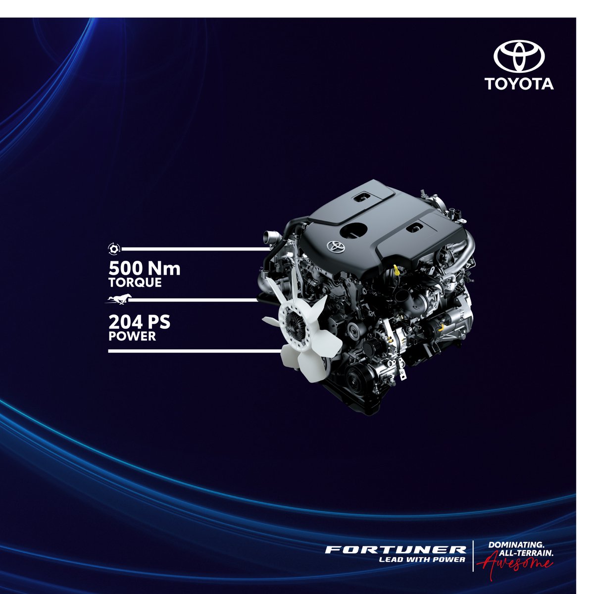 A combination of incredible power and torque, that’s what enables the #ToyotaFortuner to #TameEveryTerrain Check out- bit.ly/ToyotaIndiaFor… #Awesome #ToyotaIndia
