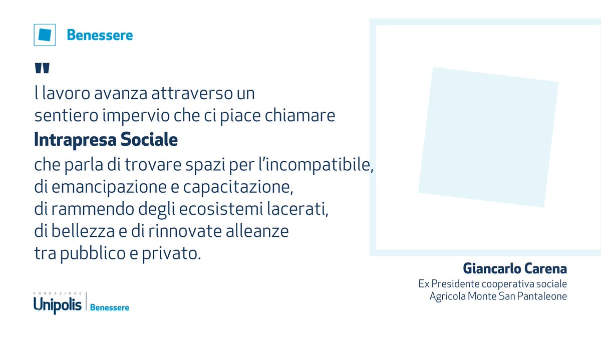 fondunipolis's tweet photo. Aprire le porte ai sogni: dalla cooperativa alla Intrapresa Sociale. Su @VITAnonprofit l’intervento di Giancarlo Carena sul ruolo della #cooperazione nella lotta contro le disuguaglianze, a partire da proposte concrete lanciate da @DD_Forum e #Unipolis.
Leggi l’articolo > https://t.co/4a5QUYLZLR