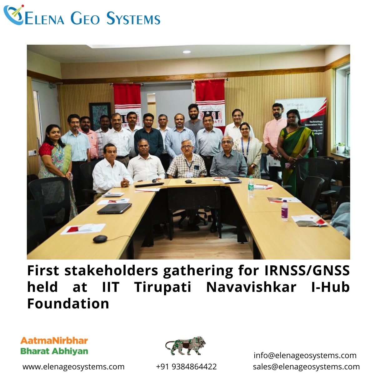 Delighted to announce our company's active participation in the inaugural stakeholders gathering for IRNSS/GNSS, held at IIT Tirupati Navavishkar I-Hub Foundation. Joined by industry leaders including #ISRO, Space Applications Centre, and more. #technology #satellite #iittnif