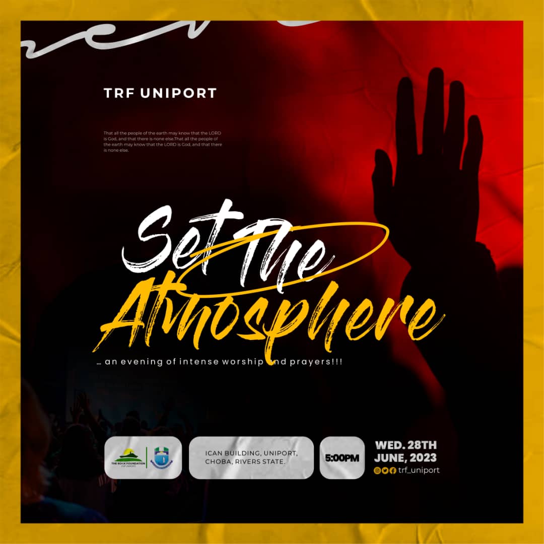 Truth be, certain conversations cannot take place in wrong environment or wrong atmosphere, and as we have known, prayer is communication with the father.
Why don't you make this Wednesday a date, come and learn how to "set the right atmosphere"
See you, pls drag a friend too.