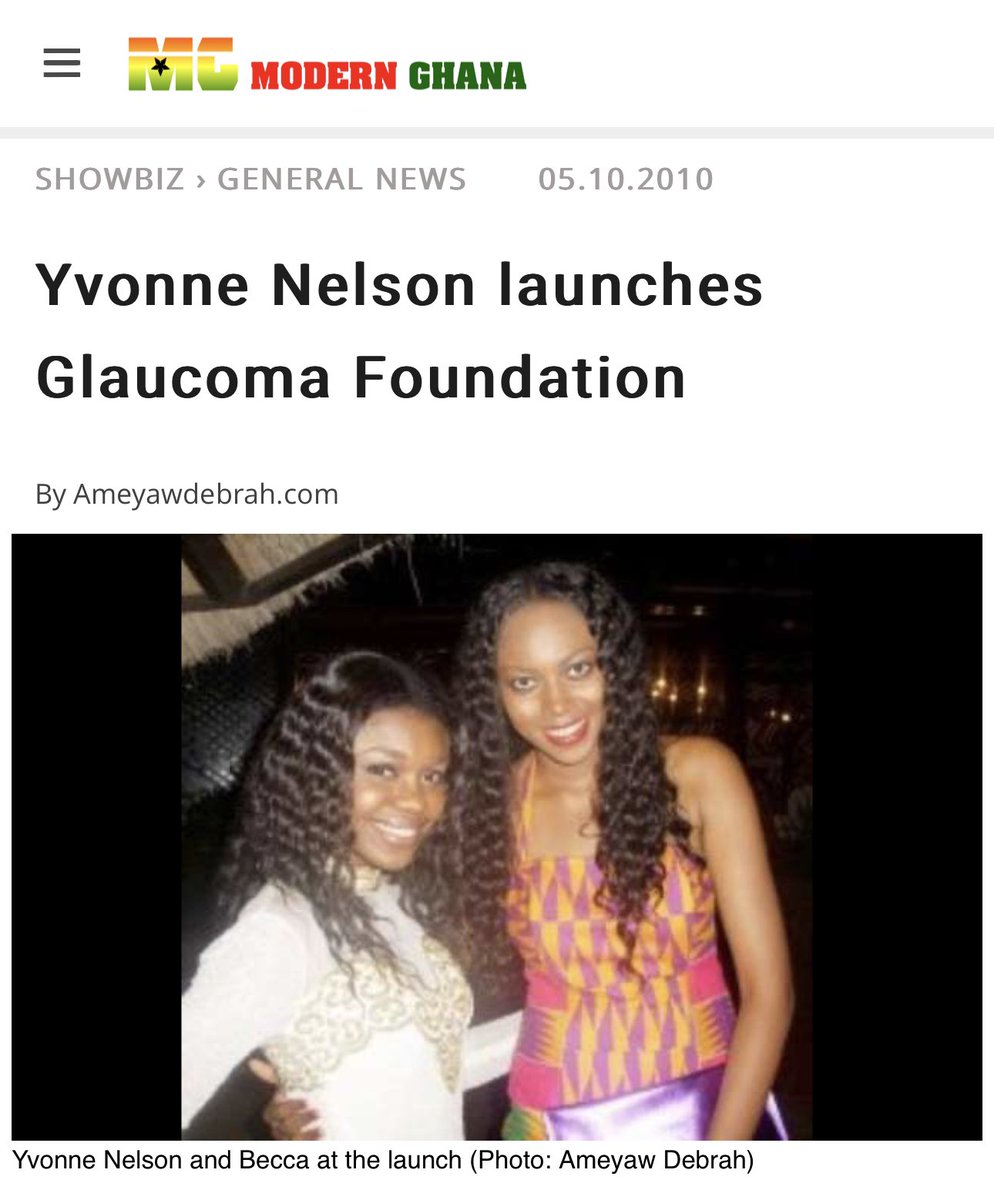 I was pregnant at the time I launched my glaucoma foundation, around October 2010. I graduated from Central University in Oct. 2010. It was my final year, but I’d completed my course work months before the October graduation and my pregnancy. I was only waiting for my certificate