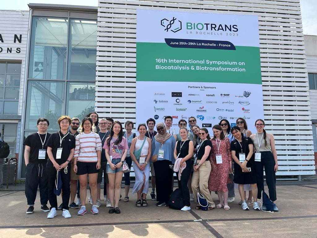 And here the whole @UCLChemistry group at #biotrans2023 #biocatalysis @UCLEast #manufacturingfutureslab