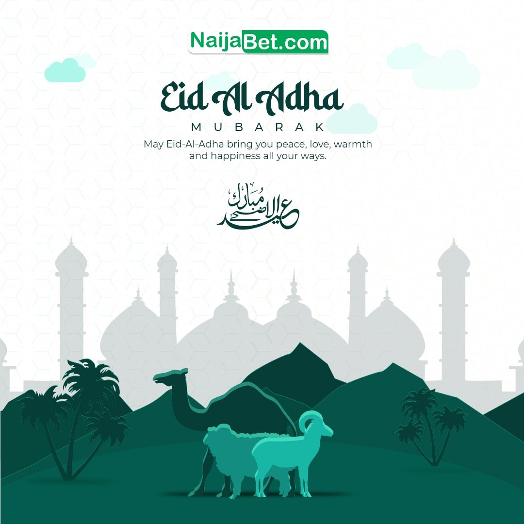 Happy EID Mubarak to our Muslim Customers. May Allāh answer all our duas and forgive our sins 🌙🌙 Have a wonderful celebration. #NaijaBet #eidmubarak #BoostedOdds #U21EURO #EidAlAdha