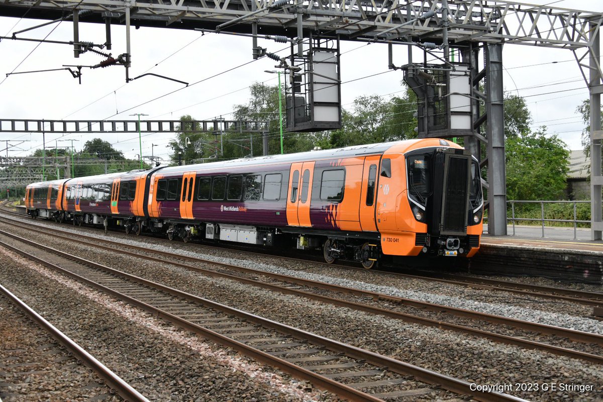 oxley1972's tweet image. New unit for @WestMidRailway on test seen stopping at Rugeley Trent Valley is #Class730 730041 on 5Q02 10:06 Nuneaton to Crewe