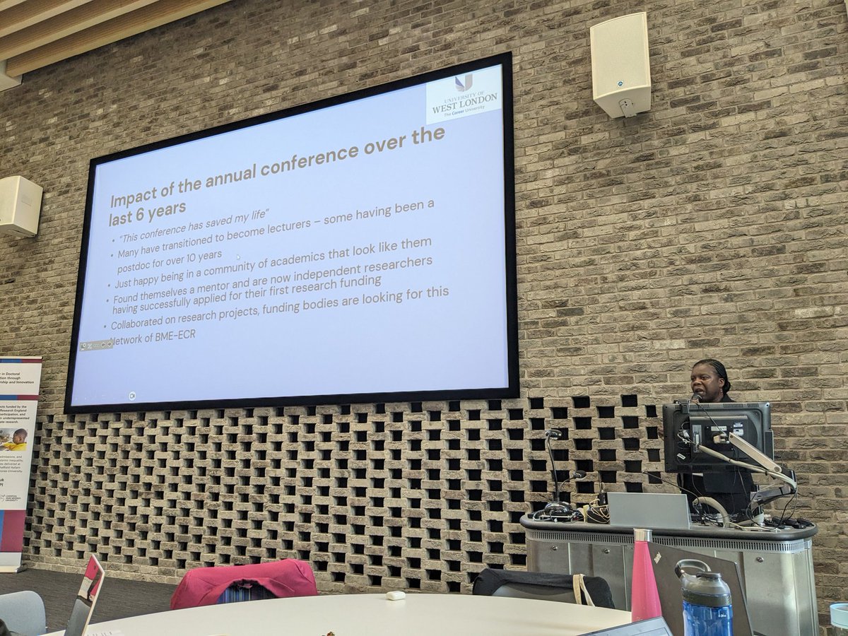 Really enjoying hearing about the impact of the conference for Black and minority ethnic ECRs that @toyinyacncay leads, evidence of the importance of building support networks #reexcellence
