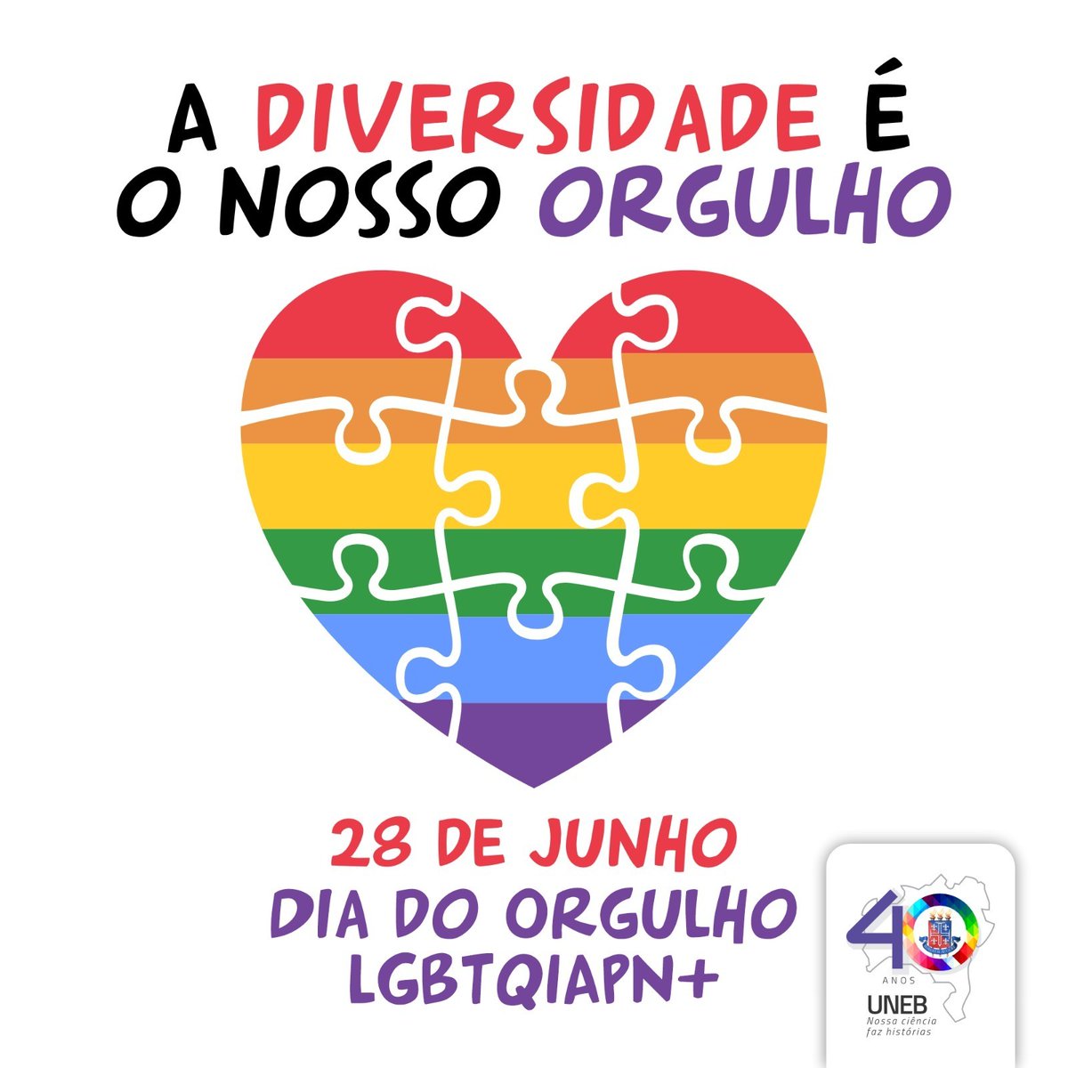 A diversidade é o nosso orgulho! 🏳🌈