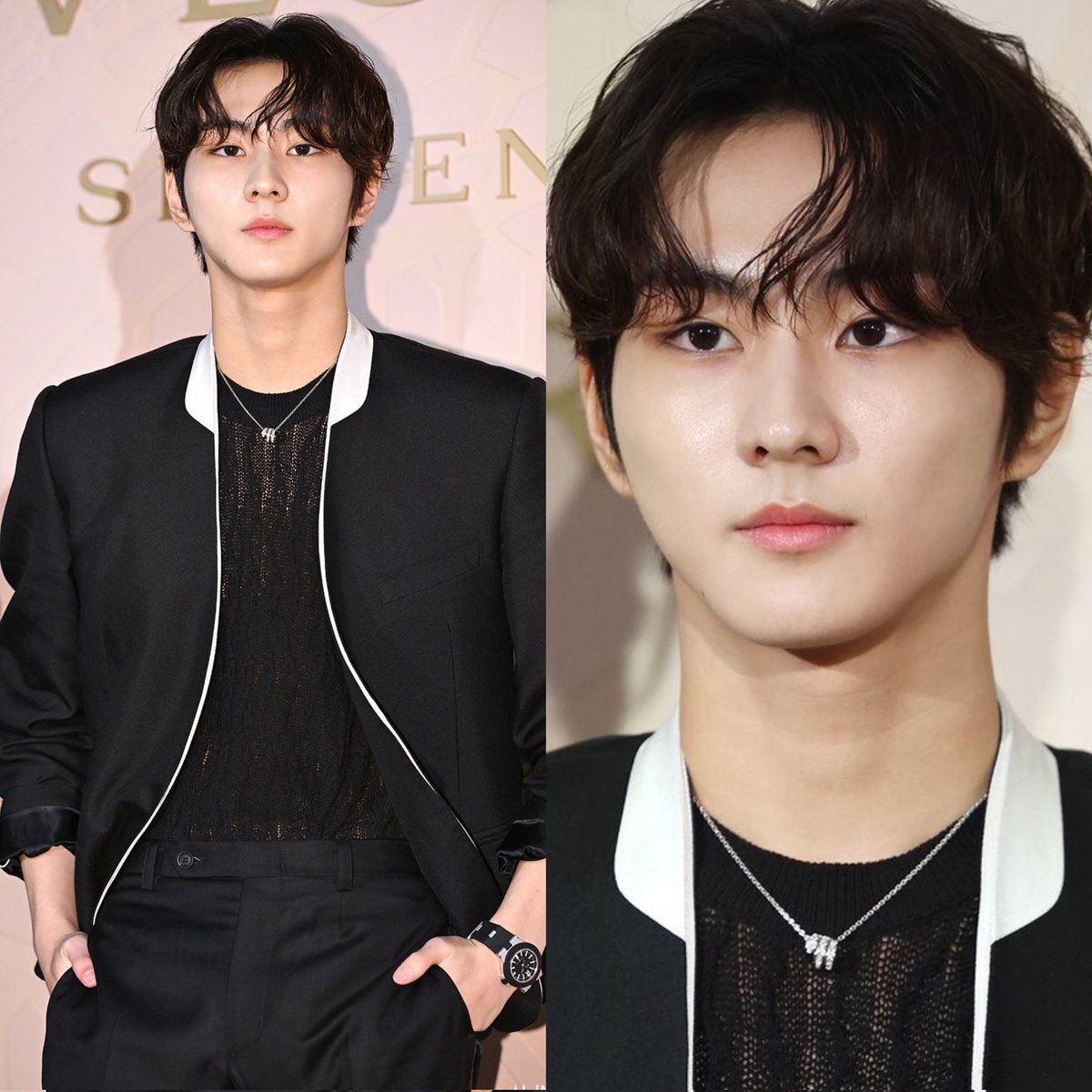 ENHYPEN Jungwon at the Bulgari Event in Seoul today.