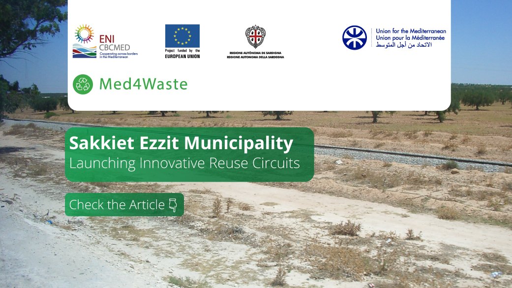 🌱 The municipality of Sakkiet Ezzit, in collaboration with the National Agency for Waste Management (ANGed) in Tunisia, has launched innovative reuse circuits to promote a culture of reuse and reduce waste. ♻️🌍 

Learn more: buff.ly/45TOQ63
@ENICBCMed <a href="/UfMSecretariat/">Union for the Mediterranean</a>
