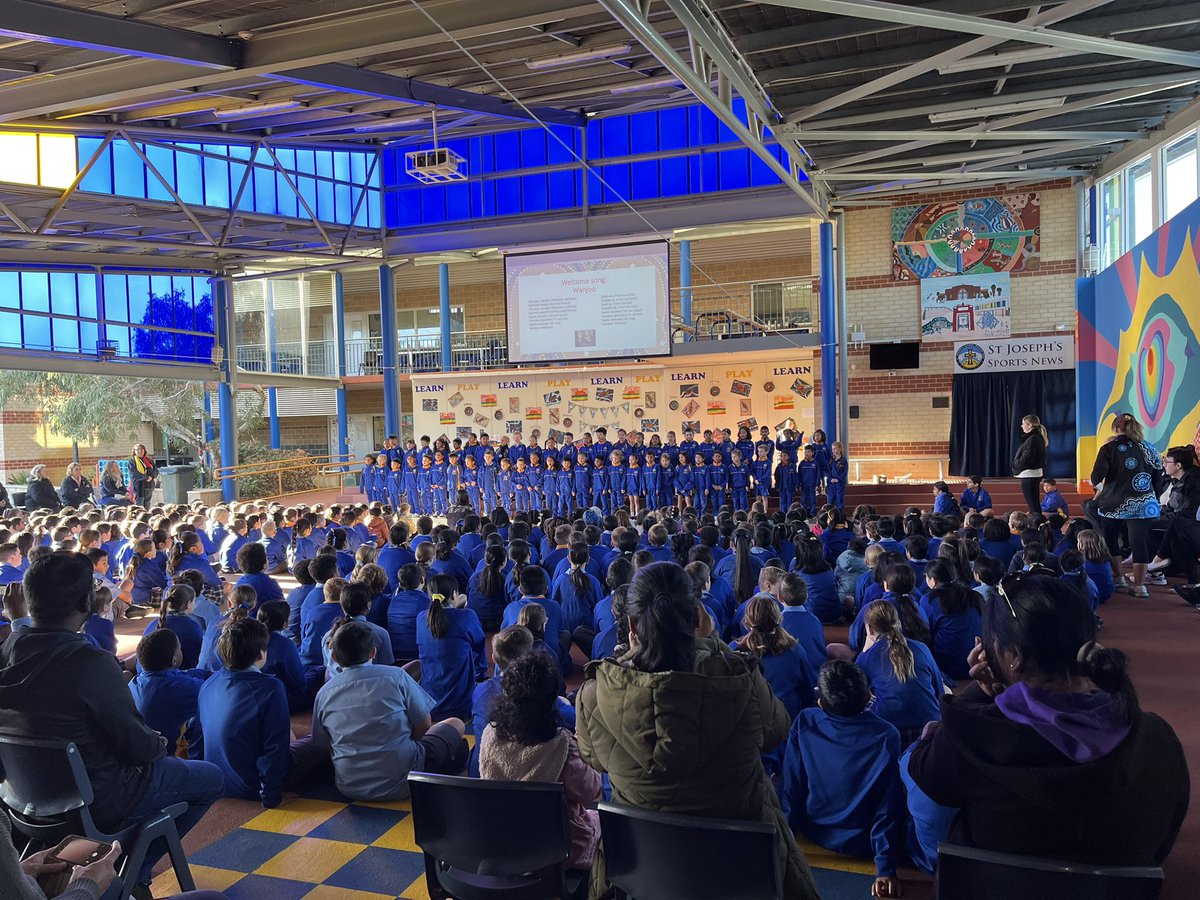 StJosephsQPWA's tweet photo. Yesterday we had beautiful start to our NAIDOC Week celebrations.  Thank you to Mrs Lewis, and Mrs Florentino for coordinating the Liturgy and our special guest Mrs Brown for sharing your story. @CatholicEdWA https://t.co/BXtQXzkYbf