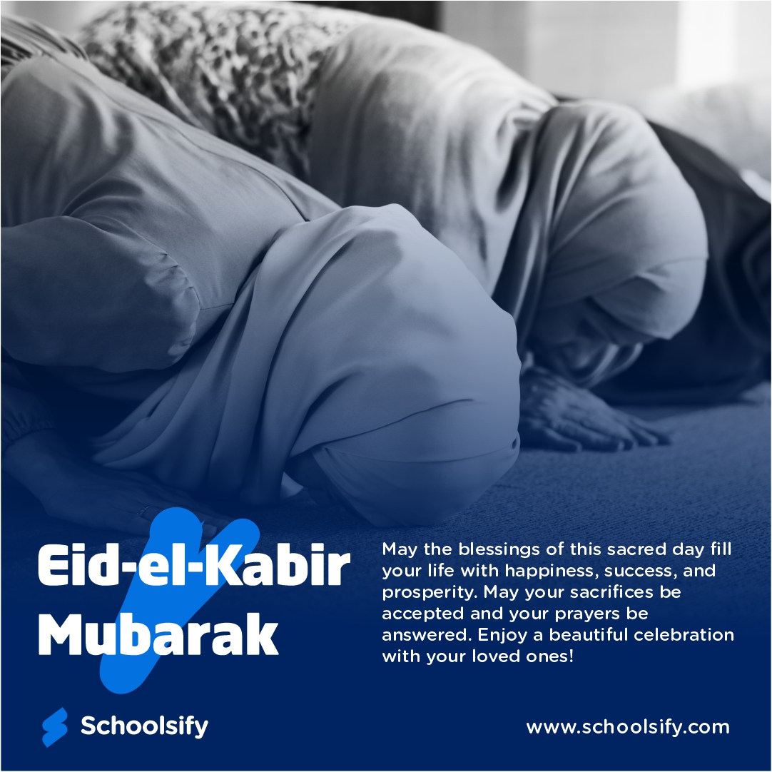 Eid-el-Kabir Mubarak!
May the blessings of this sacred day fill your life with happiness, success, and prosperity. May your sacrifices be accepted and your prayers be answered. Enjoy a beautiful celebration with your loved ones!