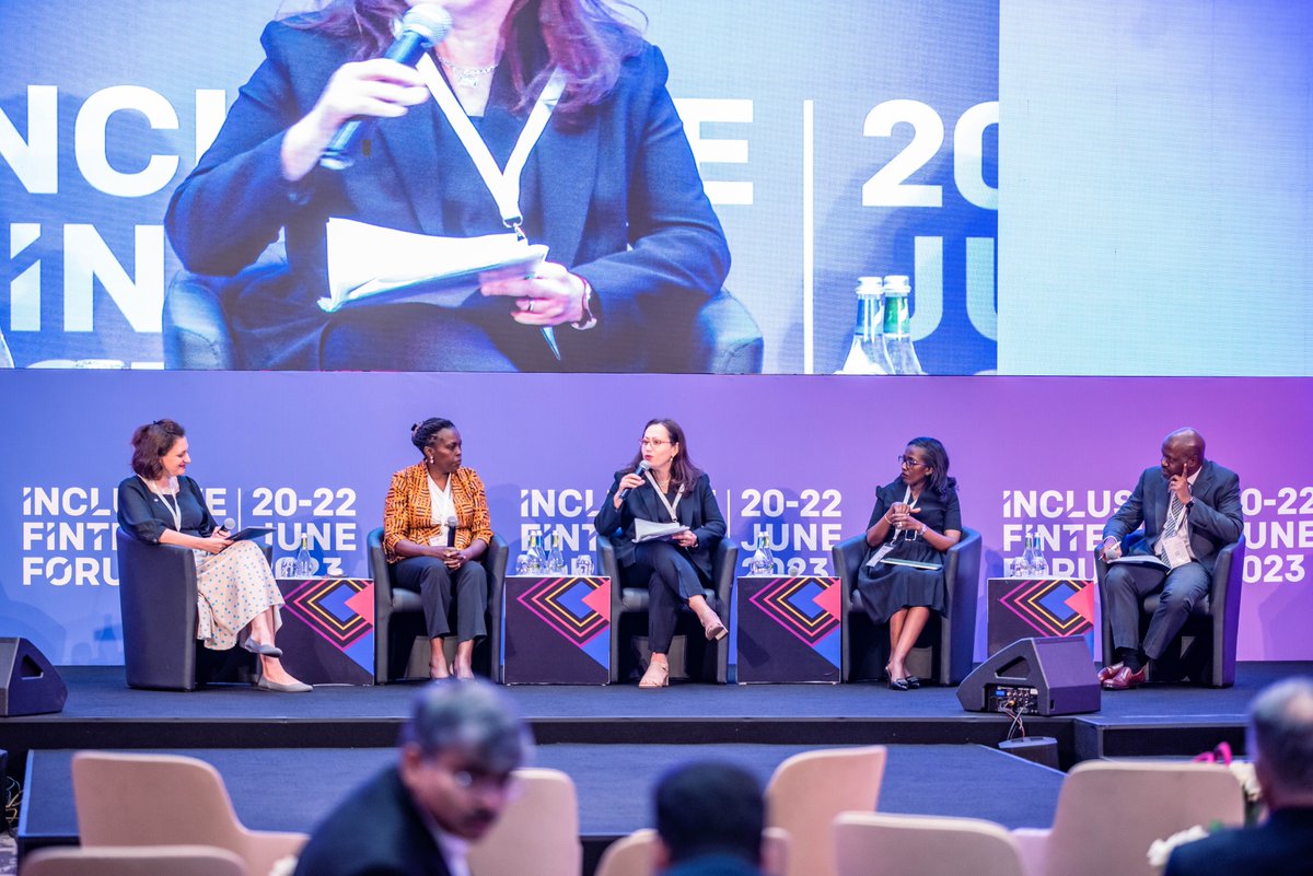 Inclusive FinTech Forum (@inclusiff) on Twitter photo Carine Umutoni <a href="/EcobankRW/">Ecobank Rwanda</a>, Mayada El-Zoghbi <a href="/Accion/">Accion</a>, <a href="/waringakibe/">Waringa Kibe</a> <a href="/InvestinKEA/">USAID's Kenya Investment Mechanism</a>, James Ivan Ssettimba <a href="/NewsAFI/">Alliance for Financial Inclusion (AFI)</a>, and Marina Dimova <a href="/womensworldbnkg/">Women's World Banking</a> shared their perspectives onstage at #IFF2023 on demand-led retail finance strategy for the underserved segments of the population. Carine Umutoni <a href="/EcobankRW/">Ecobank Rwanda</a>, Mayada El-Zoghbi <a href="/Accion/">Accion</a>, <a href="/waringakibe/">Waringa Kibe</a> <a href="/InvestinKEA/">USAID's Kenya Investment Mechanism</a>, James Ivan Ssettimba <a href="/NewsAFI/">Alliance for Financial Inclusion (AFI)</a>, and Marina Dimova <a href="/womensworldbnkg/">Women's World Banking</a> shared their perspectives onstage at #IFF2023 on demand-led retail finance strategy for the underserved segments of the population.