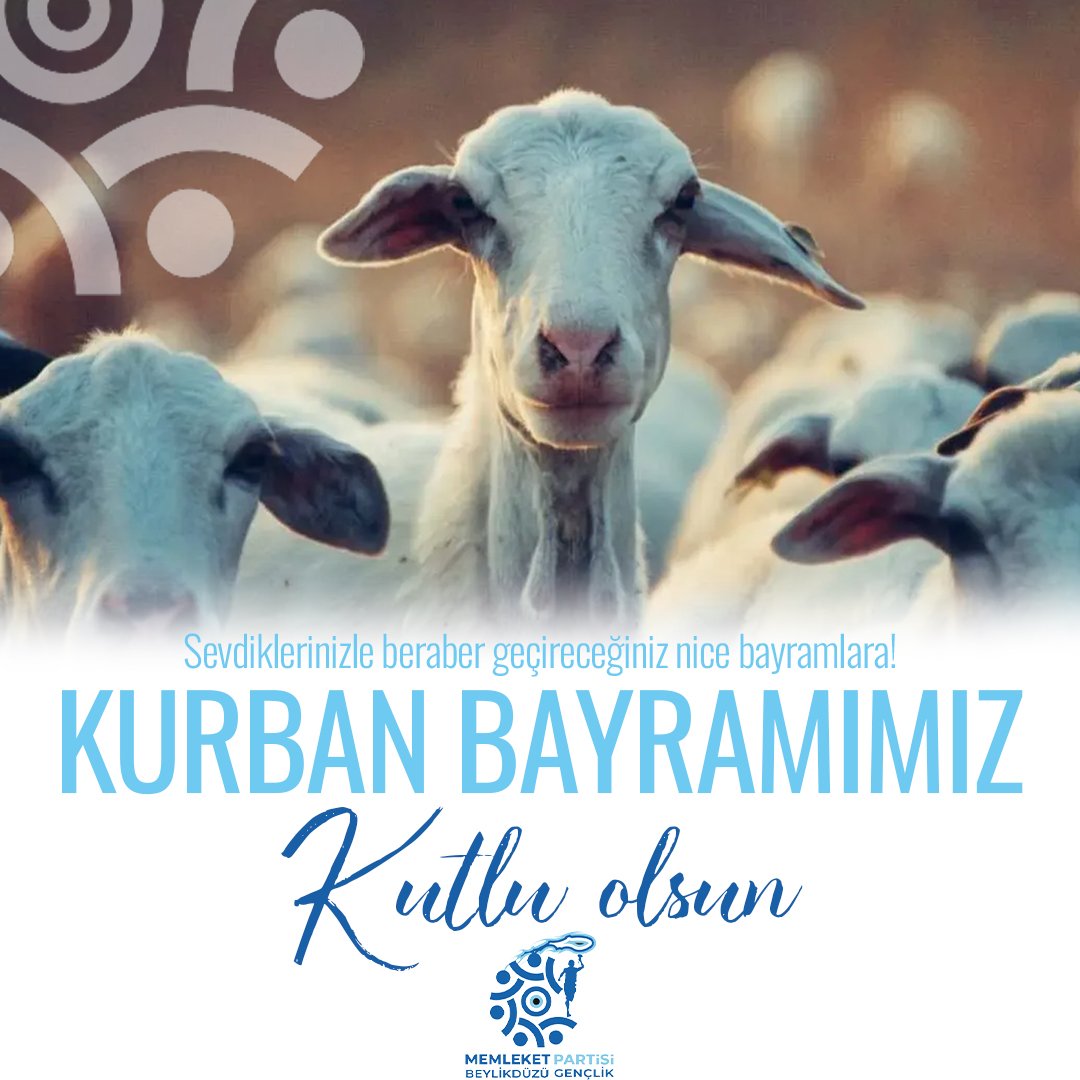 Kurban Bayramımız kutlu olsun 💙
Sevdiklerinizle beraber geçireceğiniz nice bayramlara!
#kurbanbayramı