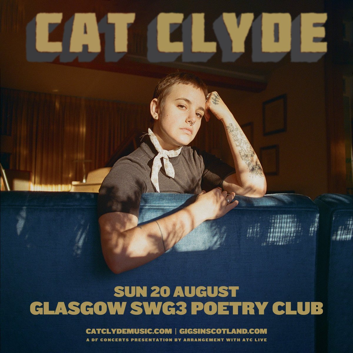 𝗝𝗨𝗦𝗧 𝗔𝗡𝗡𝗢𝗨𝗡𝗖𝗘𝗗 @CatClyde is headlining the Poetry Club on Sunday 20th August. 𝗧𝗜𝗖𝗞𝗘𝗧𝗦 on sale tomorrow at 10am.