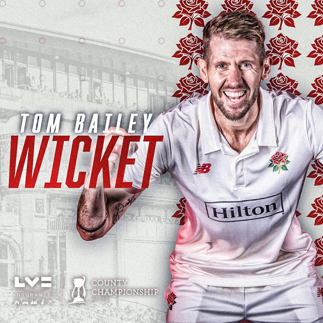 FIVE FOR BAILS! 😍

A big early breakthrough from @tombaildog as Lawes edges through to Salt!

Keep at 'em, Bails! 👏👏👏

62-6 (26.2)

🌹 #RedRoseTogether