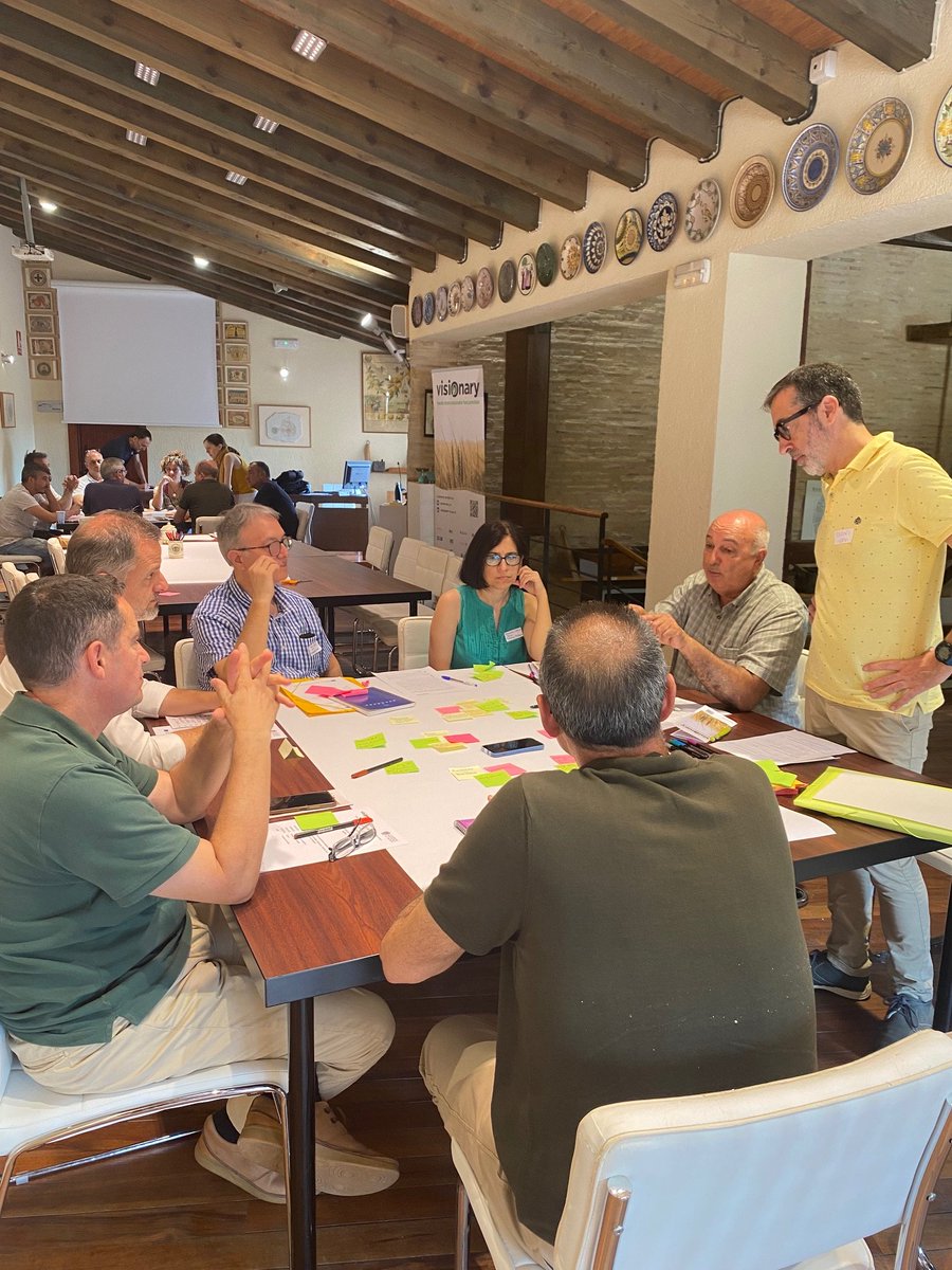 lauarmur's tweet photo. The #VISIONARY team @UPV  hosted their #SciencePoliyInterface foresight workshop yesterday! We gathered a group of diverse stakeholders to discuss and develop a pathway towards the growth of #organic agriculture in irrigated farmland in the Valencia region (Spain) @visionary_eu https://t.co/DIeqaxHAHN