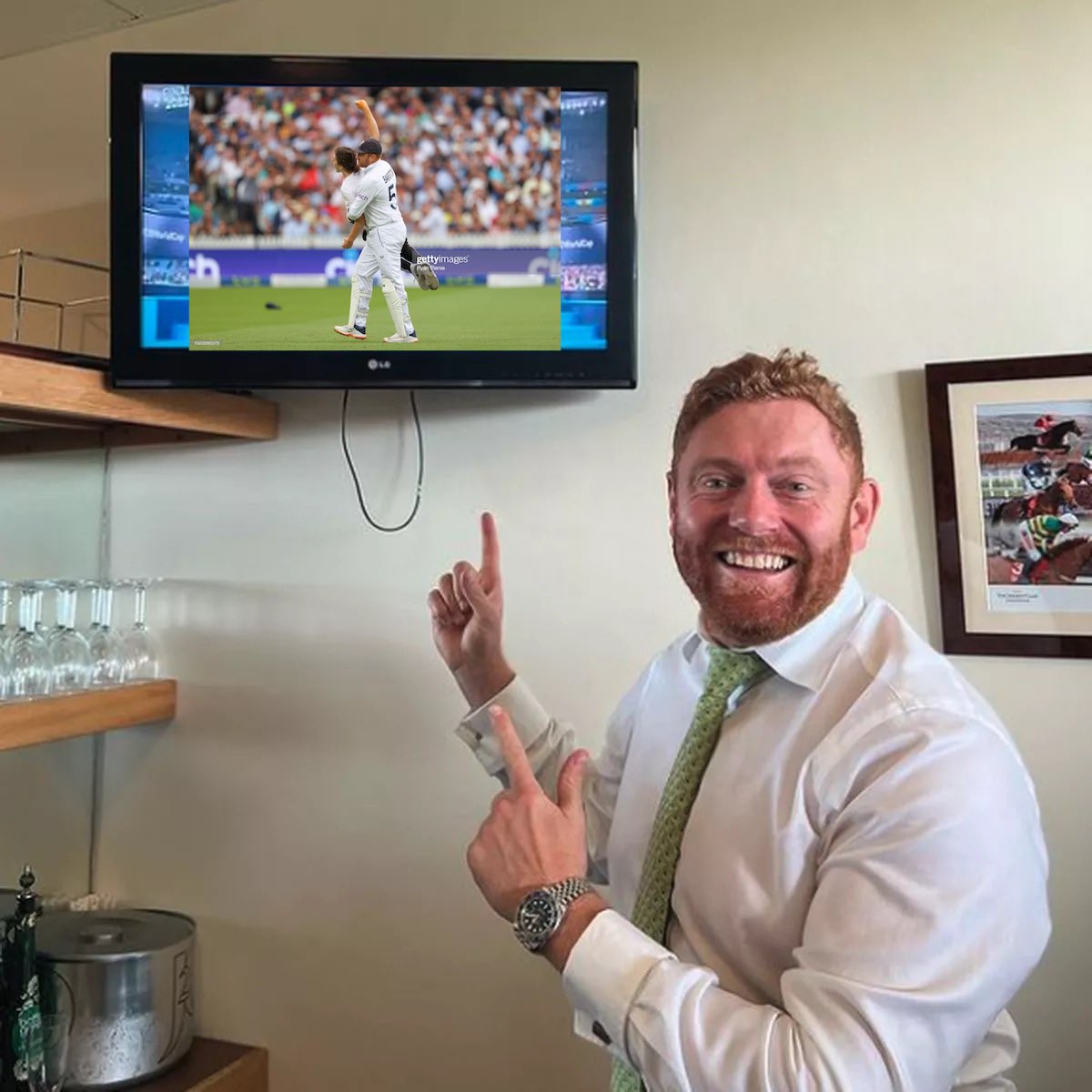 bairstow in the dressing room at lunch: