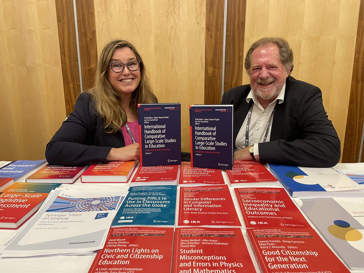 After investing time and energy, it’s time to celebrate the publication of the International Handbook of Comparative Large-Scale Studies in Education at the #IRC. Congratulations to editors Trude Nilsen and Jan-Eric Gustafsson! @iea_education link.springer.com/referencework/…