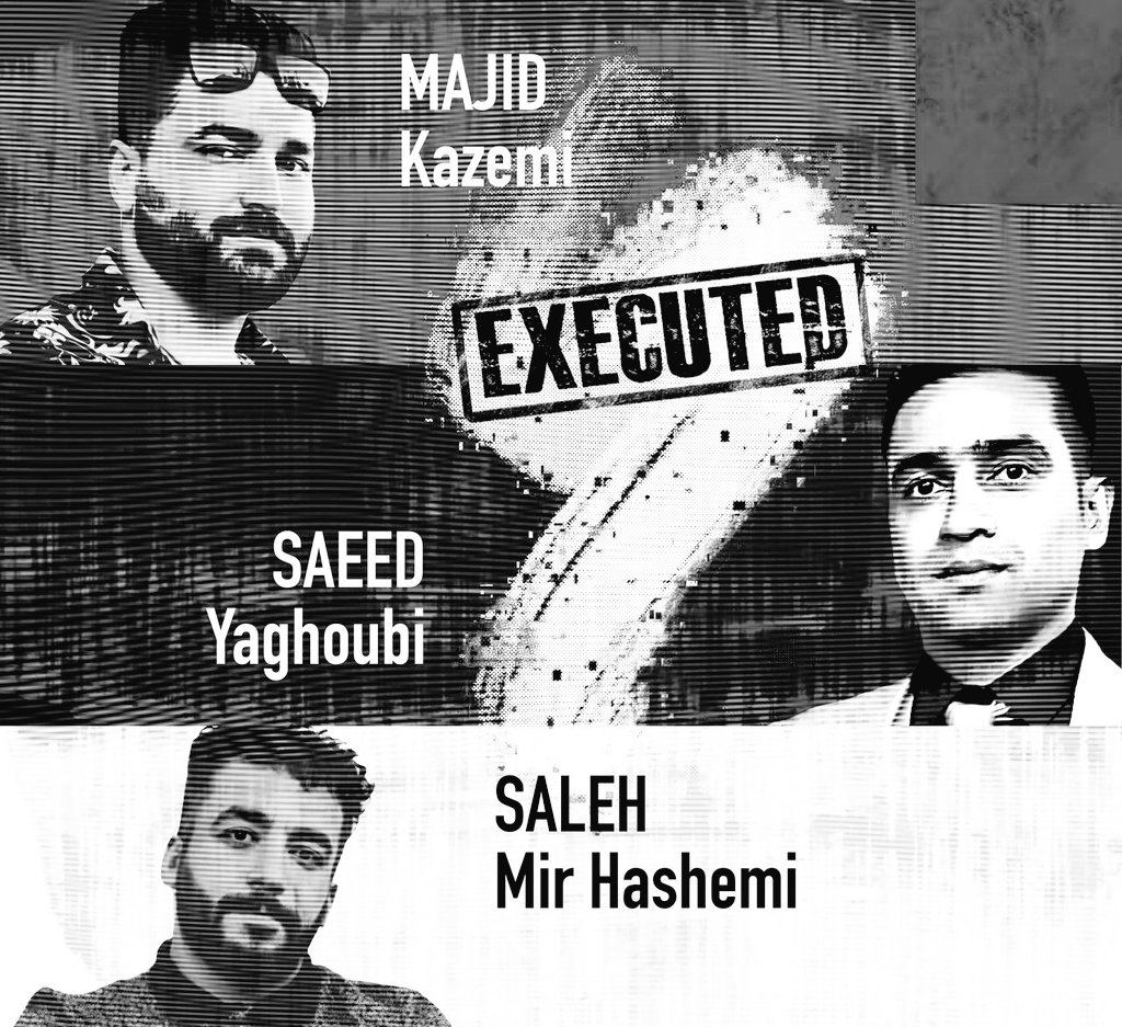 40 days have passed since the merciless murder (execution) of #SalehMirhashemi #saeedyaghoubi  #majidkazemi at the hand of the despotic regime. They were executed for a crime that they had never committed & there was never any tangible evidence linking them to the alleged crime!
