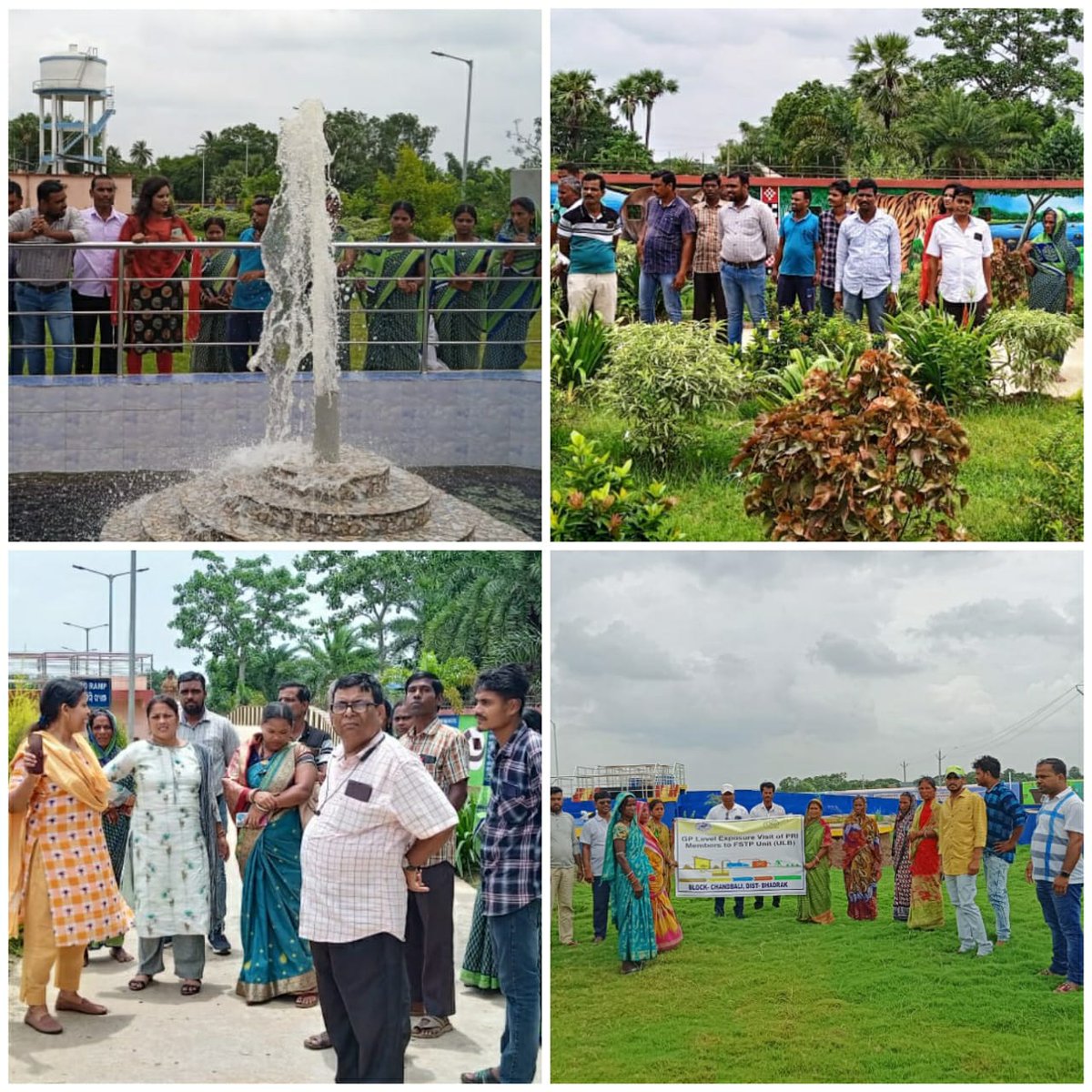 #ExposureVisit of #PRI members of #Bhadrak & #Chandbali blocks to #FSTP units under #ULBs to have an experience and knowledge sharing about the use of FSTP for #FaecalSludgeManagement and #WasteManagement.

#Sanitation #SBMG #SwacchBharatMission 
#Swacch_Odisha_Sustha_Odisha