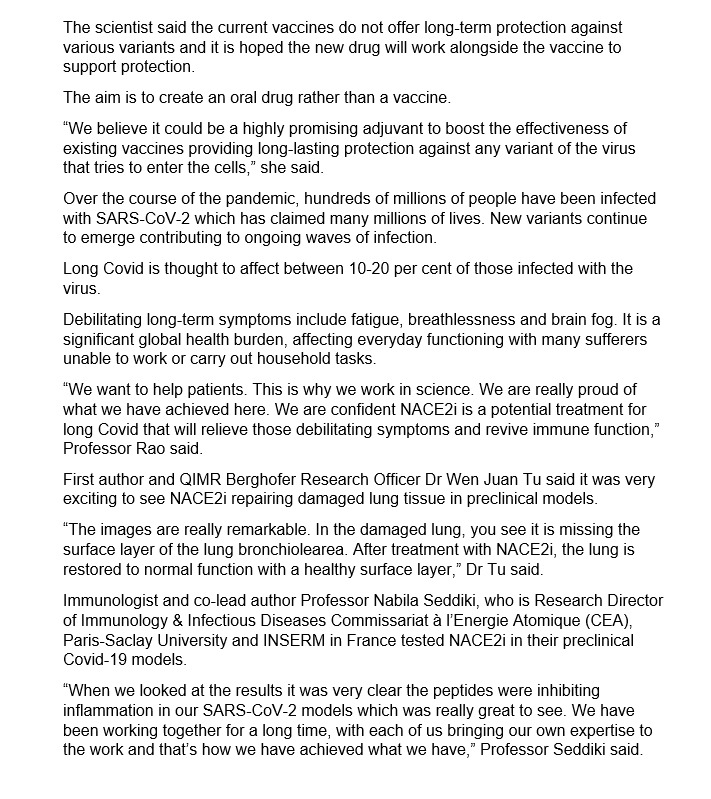 _Science_Wins's tweet photo. @CrabbBrendan As we watch the #science around #COVID vaccines & theraputics evolve, with new discoveries, it should encourage everyone to "stay the course" with regard to preventing infections - until we REALLY have "all the tools"... #MaskUp #FixVentilation
#LongCovid https://t.co/u8VGAM5OPn