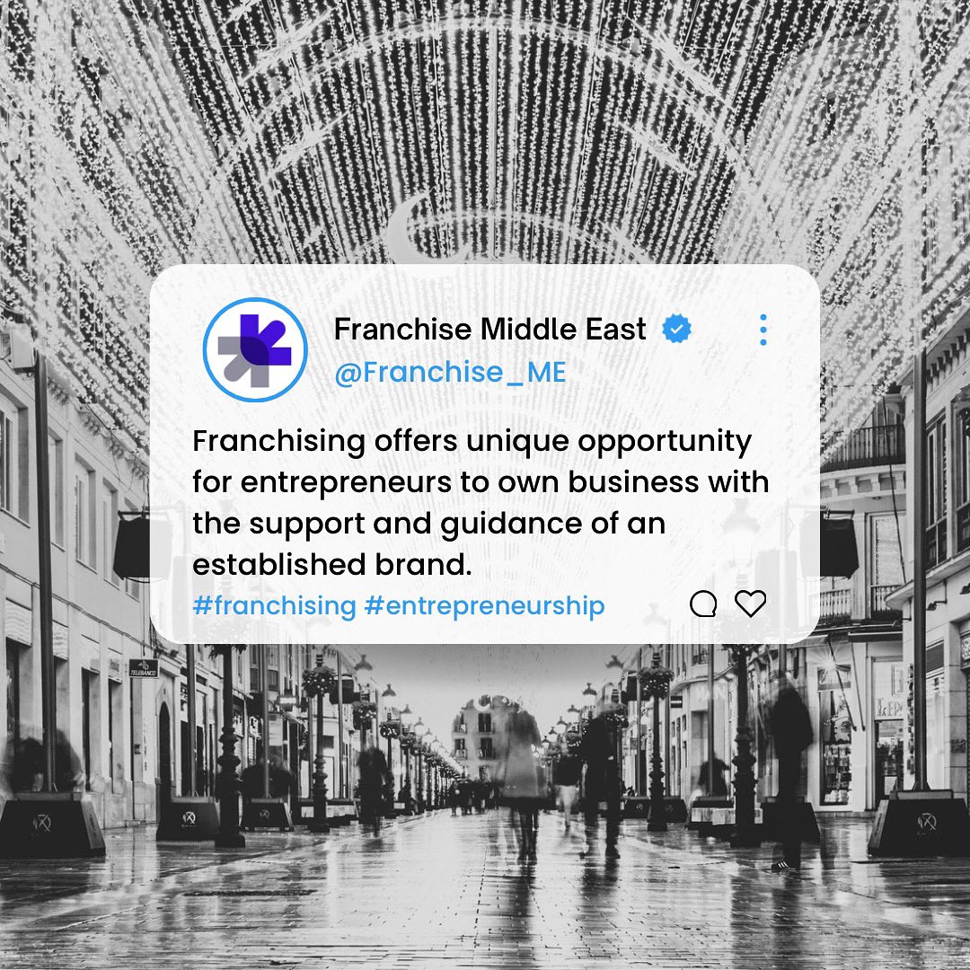 Franchising offers a unique opportunity for entrepreneurs to start their own business with the support and guidance of an established brand. It's a win-win situation for both the franchisor and franchisee! #franchising #entrepreneurship
#EidAdhaMubarak