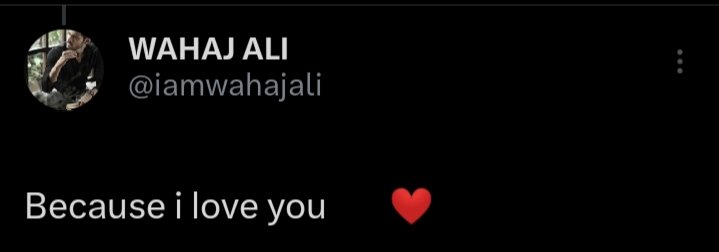 Love you too🫶🏽🥹❤️ @iamwahajali

#WahajAli 
WAHAJ ON SILVER SCREEN