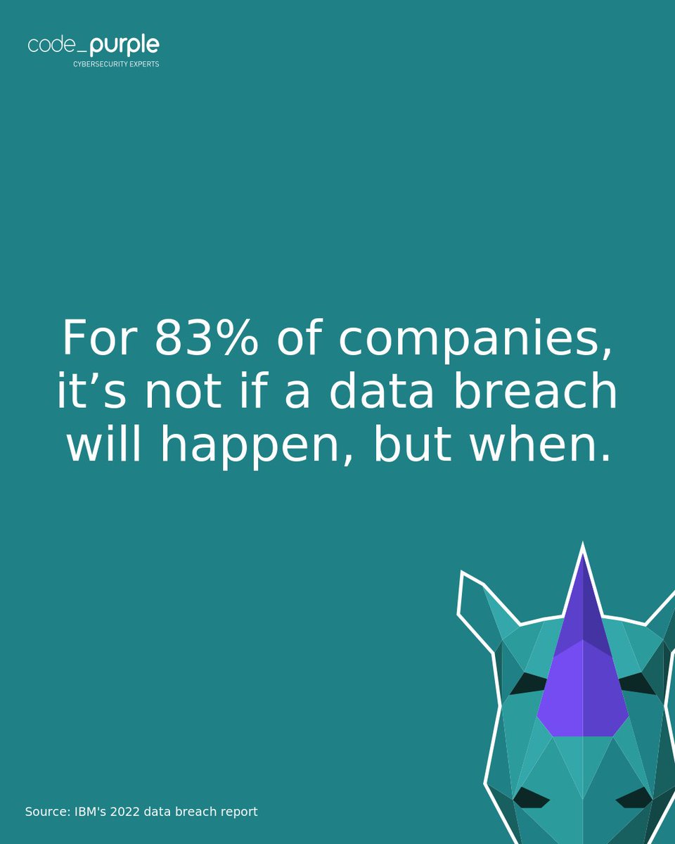 For 83% of companies, it’s not if a data breach will happen, but when.

#databreach
#databreachreport
#ibm
#cybersecurity
#infosec
#ethicalhacking
#swissmade
#pentesting
#hacking