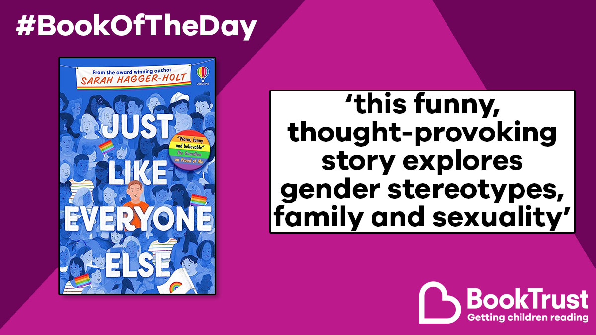Booktrust's tweet photo. Our #BookOfTheDay is a wonderful story about Aiden, who thinks he might be gay - and has no idea what to do about it.
We love #JustLikeEveryoneElse from @SarahHaggerHolt: https://t.co/jrcr0PYFe5 @Usborne https://t.co/WD87eCoZ1K