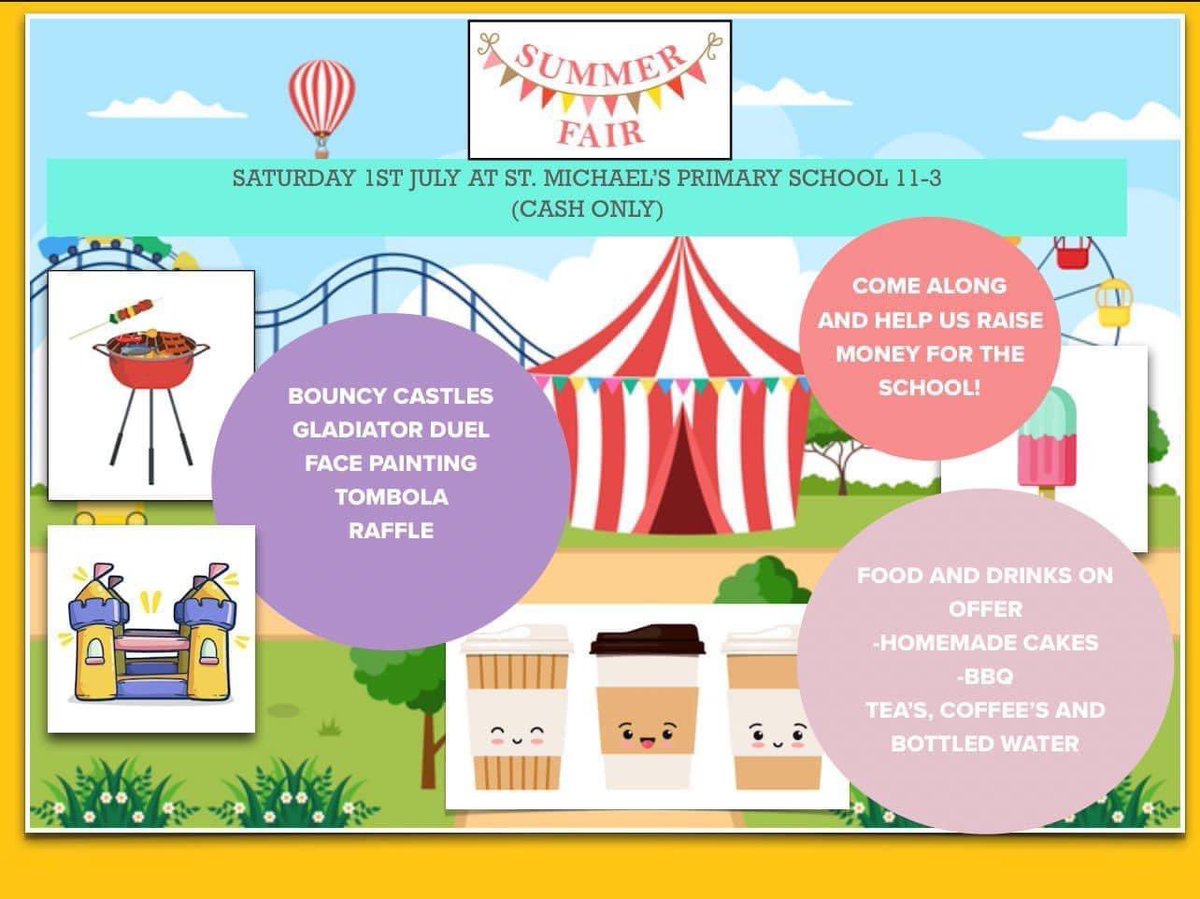 It’s our Summer Fair this Saturday! Bouncy castle, games, stalls, BBQ, cakes and soaking the headteacher and more 11-3. @TACTrust @JustRegional <a href="/aylshamchurch/">aylsham parish church</a> <a href="/AylshamHeritage/">Aylsham Heritage</a> <a href="/AylshamTown/">Aylsham Town Council</a>