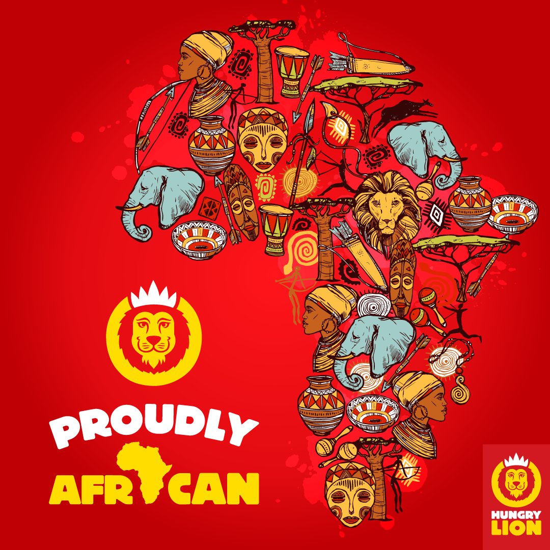 🌍 Proudly African, Born and Raised 🦁 At Hungry Lion, we embrace the vibrant spirit and the rich heritage of Africa. 🌿 Join us as we continue to make Africa special! 🌟 #ProudlyAfrican #BornAndRaised #HeritageMatters