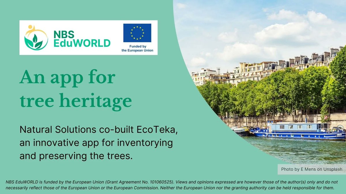NBS_EduWORLD's tweet photo. How are the trees doing in your city? NBS EduWORLD partner @Nat_Solutions co-built an innovative app revolutionizing #TreeManagement π³π± ItΒ΄s a powerful tool for inventorying and preserving tree heritage in cities, national parks, and more! Check it out: https://t.co/OGOrSUhFPO https://t.co/vOI0WSEEL7