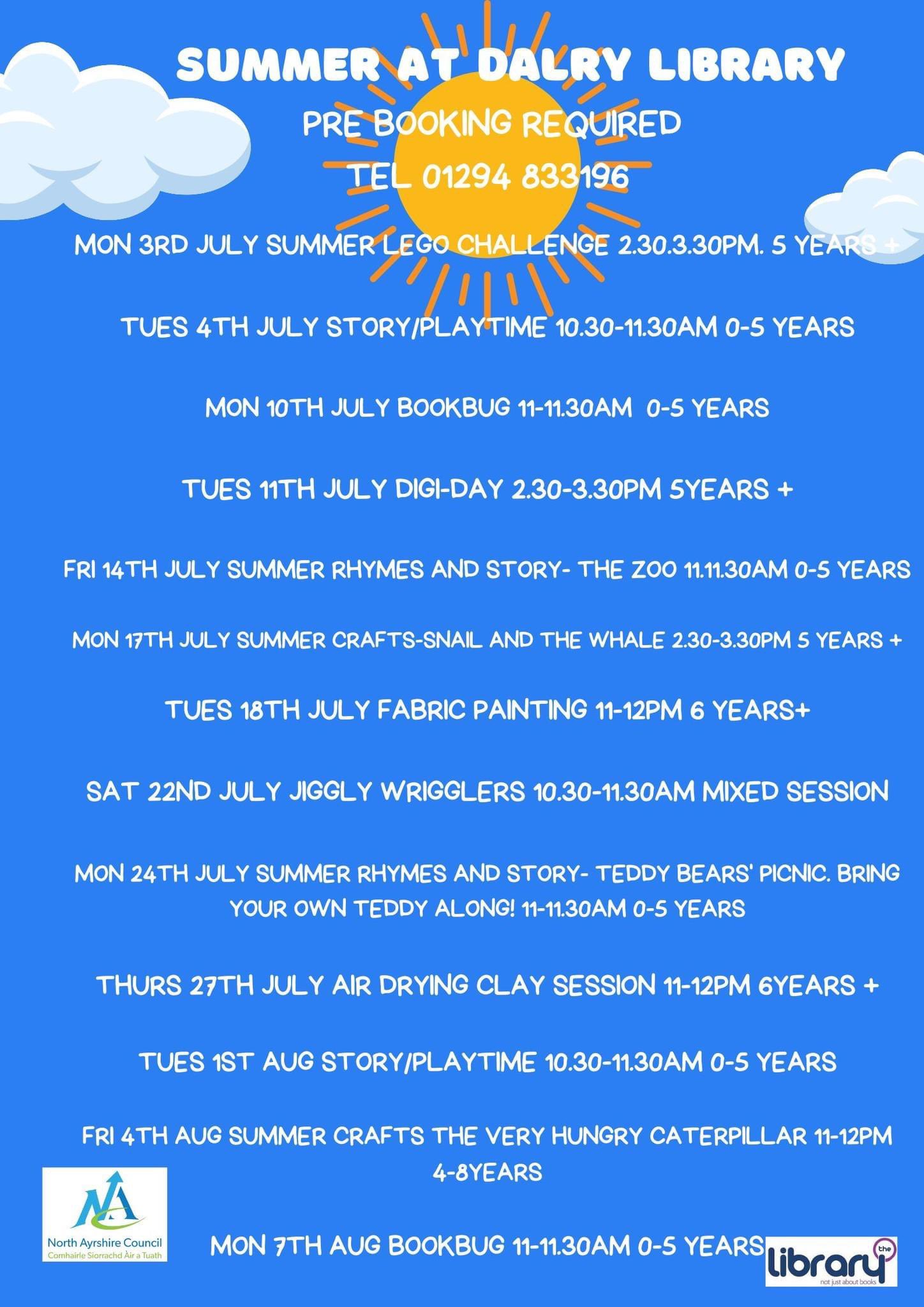 North Ayrshire Libraries on Twitter "Lots going on at Dalry library