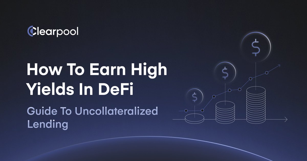 ClearpoolFin's tweet image. ICYMI — we&apos;ve created a guide to explain:  

✅ The mechanics of #DeFi borrowing &amp;amp; lending 
✅The distinctions between #overcollateralized &amp;amp; #uncollateralized lending 
✅ Strategies to optimize #yields based on individual #risk tolerance

Access 👇
medium.com/clearpool-fina…

$CPOOL