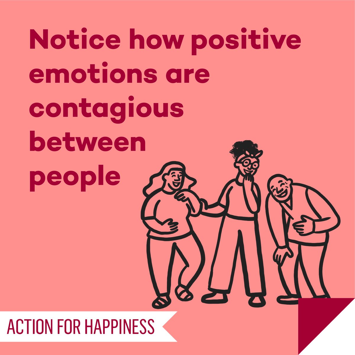 Joyful June - Day 28: Notice how positive emotions are contagious between people actionforhappiness.org/joyful-june #JoyfulJune