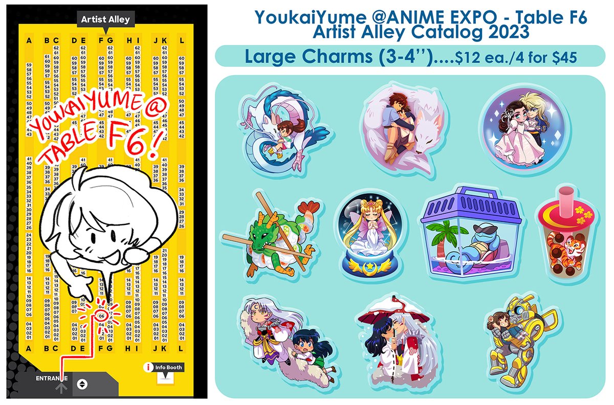 YoukaiYume AX Artist Alley F6 on Twitter "Anime Expo 2023 Catalog! I