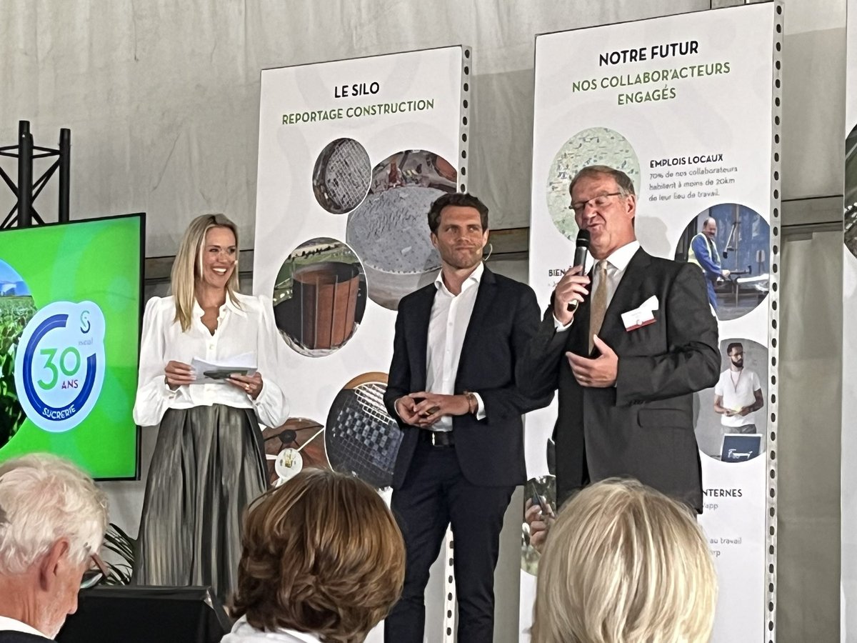 BartBuysse's tweet photo. @fevia_be board, presentation @VBOFEB, company visit, keynote Vincent Vanassch #BelgianRedLions @ #Iscal. 
Celebrating 30 years Fontenoy sugar factory, 20 years Iscal Sugar and the construction of a new silo #happyanniversary! 🎉👏
Thanks for the warm welcome and hospitality! https://t.co/s6MblsqWUA