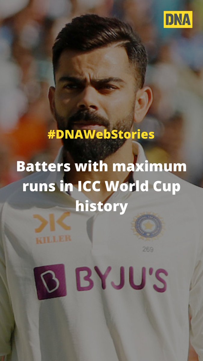 #DNAWebStories | Batters with maximum runs in ICC World Cup history

Take a look: dnaindia.com/web-stories/sp…

#ICCWorldCup2023