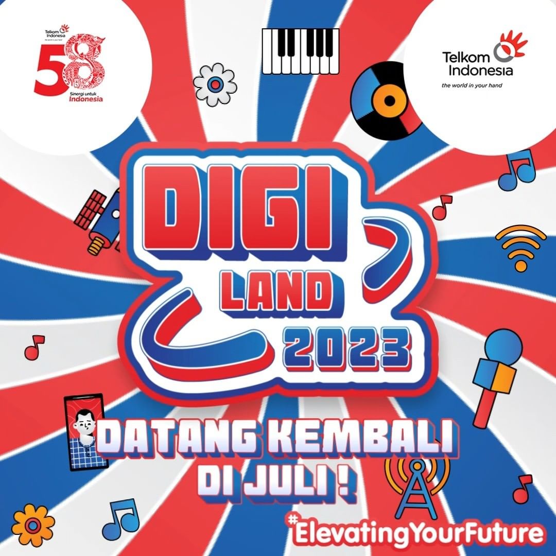 LangitMusik's tweet photo. #Digiland2023 is coming back! 🎵

Kamu nungguin musisi siapa nih sobat? Mulai dari @melly_goeslaw  , @padireborn , @imlyodra , @CokelatBand , Jamrud dan masih banyak lagi! https://t.co/91fDR4Ucs0