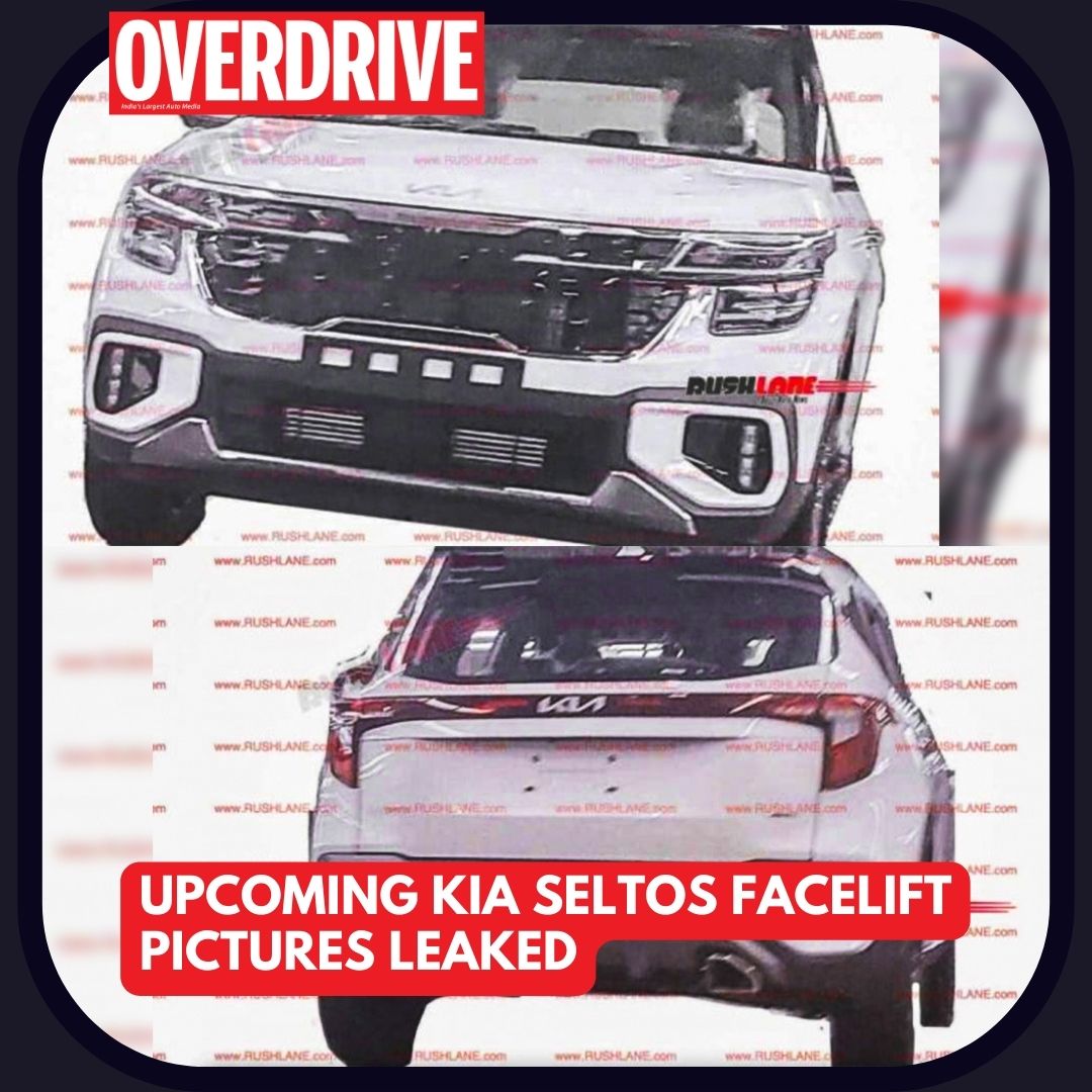 odmag's tweet image. #overdrivenews Upcoming Kia Seltos facelift pictures leaked.