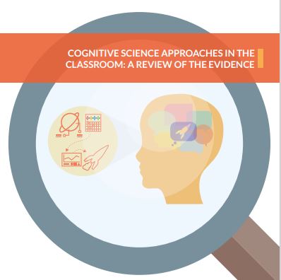 💡 Take a look at our "Cognitive Science Approaches in the Classroom" evidence review which summarises the best available evidence from 295 studies to help teachers and school leaders apply this research in practice.    

Read now: ow.ly/2j2R50OYWnn

2/2