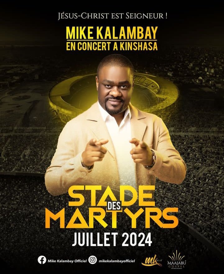 |ÉVÉNEMENT ✨| 
L'artiste Mike Kalambay fera son Stade des Martyrs en juillet 2024 ! 🏟️🇨🇩🔥

#LaGrandeCauserie #LGC #MikeKalambay #StadeDesMartyrs