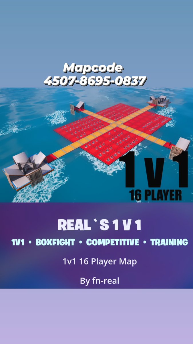 CFNreal's tweet photo. 1v1 Trainings Map habt spaß!!! #fortnite #fortnite1v1 #fortnitemap https://t.co/WYdsqSk1Gy