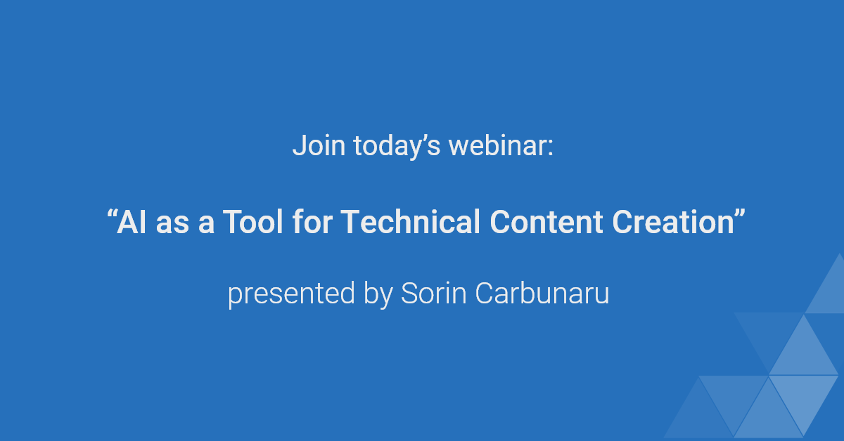 We hope that you'll join us for today's webinar! 🤩

We will be focusing on the 𝗢𝘅𝘆𝗴𝗲𝗻 𝗔𝗜 𝗣𝗼𝘀𝗶𝘁𝗿𝗼𝗻 𝗔𝘀𝘀𝗶𝘀𝘁𝗮𝗻𝘁, our new plugin that introduces AI technology to support technical writing operations. 

ℹ️ Register for free: oxygenxml.com/evs2023-7.html