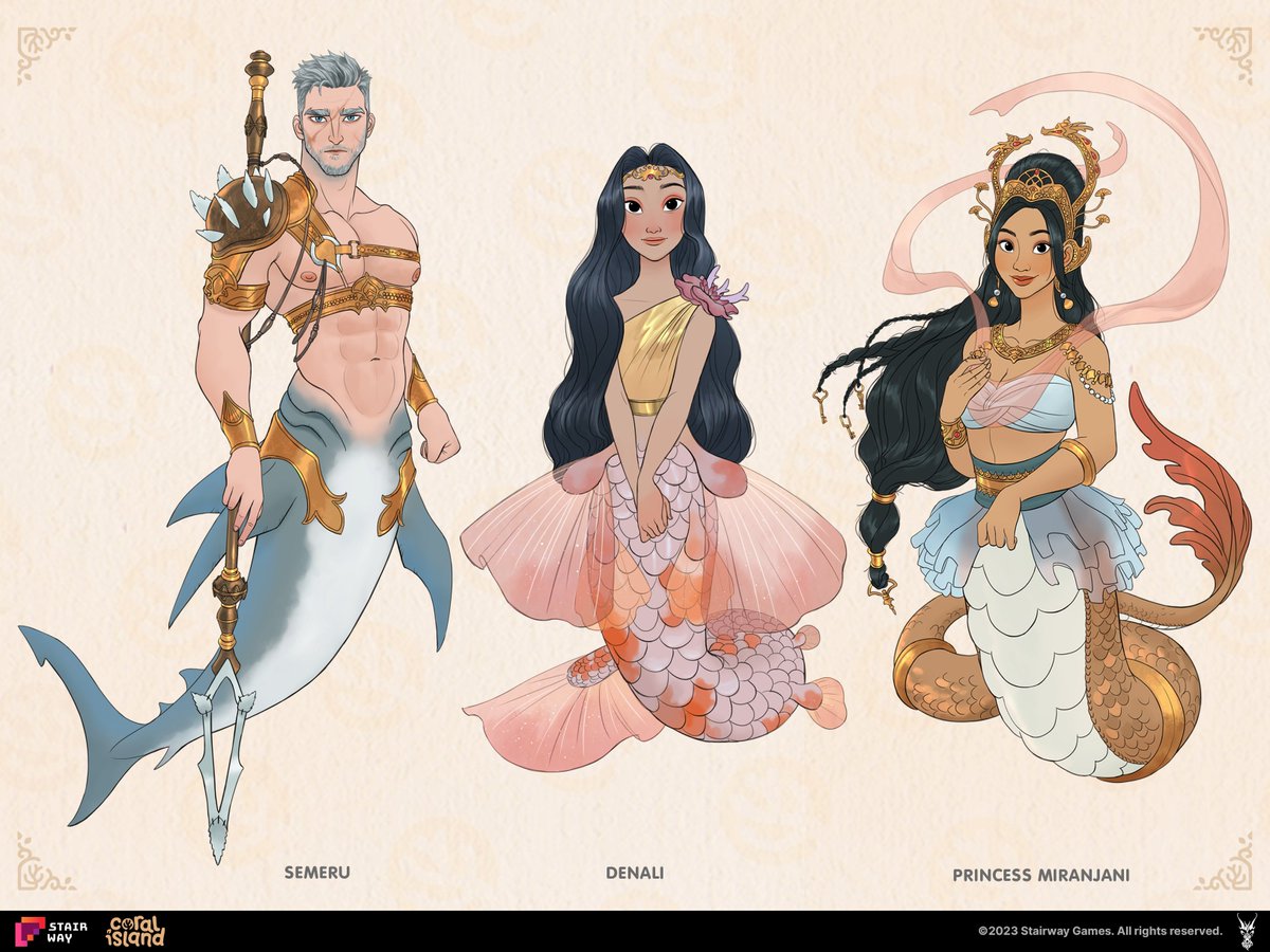 June devblog is now live! More merfolk reveal, Complete romance lineup, Charity, Spooky Festival, Ranch Automation, SEMERU!!! and more👉stairwaygames.com/post/june-2023… 🧜‍♀️Merfolk dateable lineup by @davidalojaya